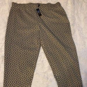 Melisa Paige Black/Gold Women Pants IX NWT